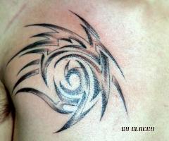 Tribal circular con puntas