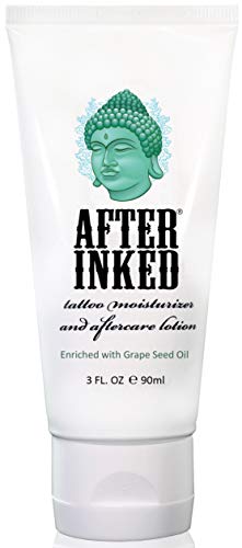 After Inked Tattoo Moisturizer and Aftercare Lotion, 3 Fluid Ounce