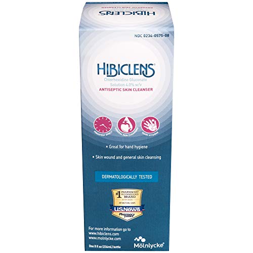 Hibiclens – Antimicrobial and Antiseptic Soap and Skin Cleanser – 8oz – for Home and Hospital – 4% CHG