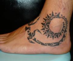 Tatuaje maori circular