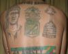 Tatuaje de un fanatico de Atletico Nacional