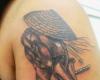 Tatuagem Samurai com sua espada
