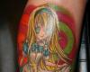 Tatuaje de Alicia en el pais de las maravillas version anime