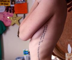 Rubber Traits Lyrics tattoo