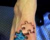 Tatuaje 3D Pieza de rompecabeza