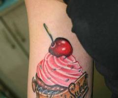 Life is Sweet - Cupcake tattoo