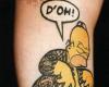 Homero Simpson tatuado