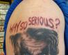 Tatuaje de Joker en el hombro