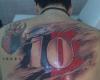 Tatuaje de la camiseta 10 de Newells Old Boys