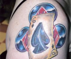 Poker card 6 of spades tattoo