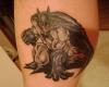Comic book Batman tattoo