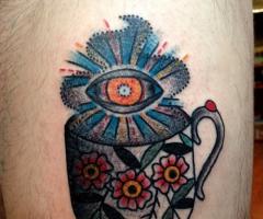 All seeing eye coffee cup