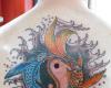 Tatuaje de Piscis y Yin Yang