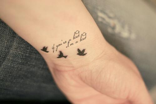 If you are a bird, I am a bird