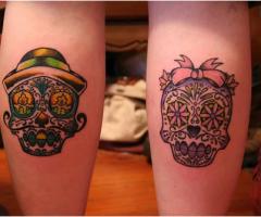 Sr y Sra calavera de azucar