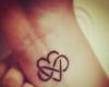 Heart and infinity tattoo