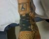 Air Jordan 5 foot tattoo