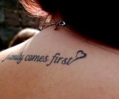 Family comes first