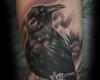 Tatuaje de cuervo