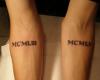 Tatuaje de numeros romanos