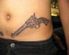Girl gun tattoo designs