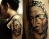 Crying blood tattoo