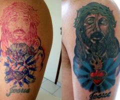 Redesenho do rosto de Jesus