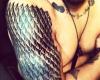 Tatuaje de escamas de dragon