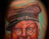 Portrait Benny Hill tattoo