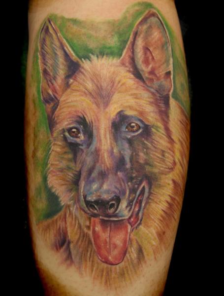 Nature animal dog tattoo