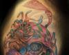 Japanesse Sugar skull tattoo
