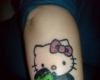 Hello Kitty Halloween Tattoo
