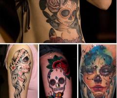 Diseño de tatuajes de calaveras mexicanas