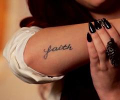 Faith tattoo