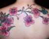 Butterfly and orchid tattoo