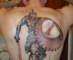 Tatuajes de guerreros espartanos