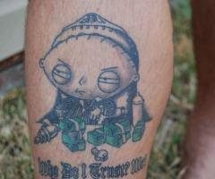Stewie Griffin tattoo