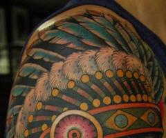 Indian head tattoo