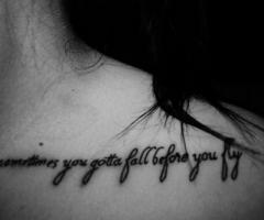 Sometimes you gotta fall before you fly