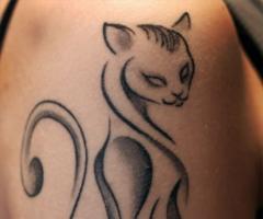 Tatuagem Gato Muito legal