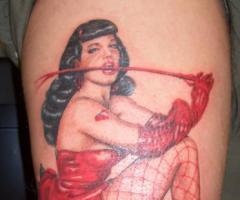Chica Pin Up de rojo