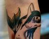Tatuaje de sirena calaverica
