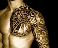 Big maori tattoo