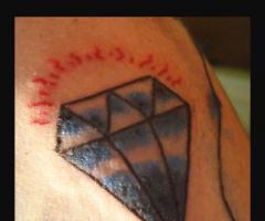 Tatuaje de diamante