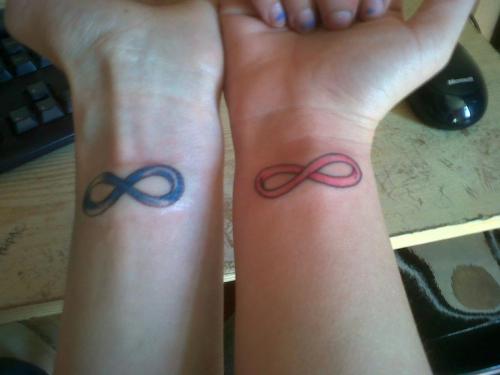Mine and my boyfriend's infinity tattoo, a sign of our true love and companionship