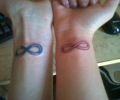 Mine and my boyfriend's infinity tattoo, a sign of our true love and companionship