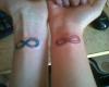 Mine and my boyfriend's infinity tattoo, a sign of our true love and companionship