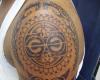 Polynesian style tattoo