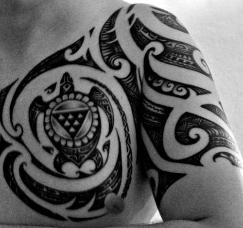 Hawaiian turtle honu tattoo