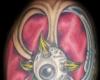 Biomech skull tattoo